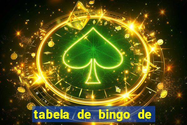 tabela de bingo de 1 a 100