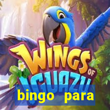 bingo para despedida de solteira para imprimir