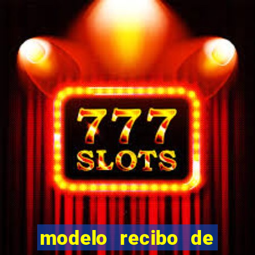 modelo recibo de pagamento autonomo