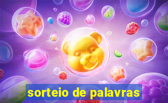 sorteio de palavras