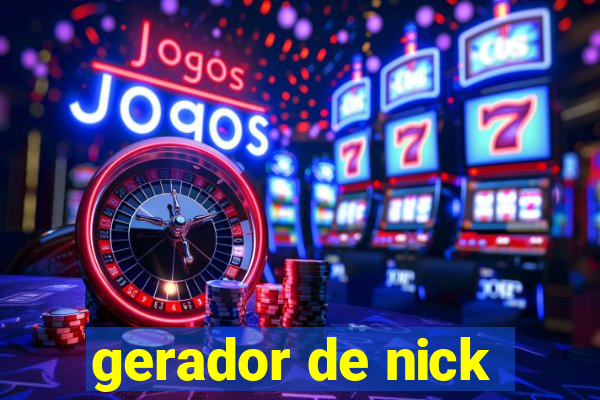 gerador de nick