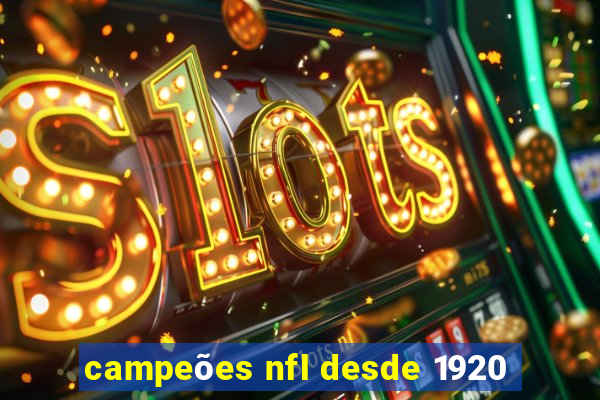 campeões nfl desde 1920