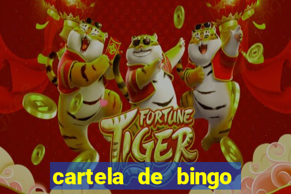 cartela de bingo pra imprimir