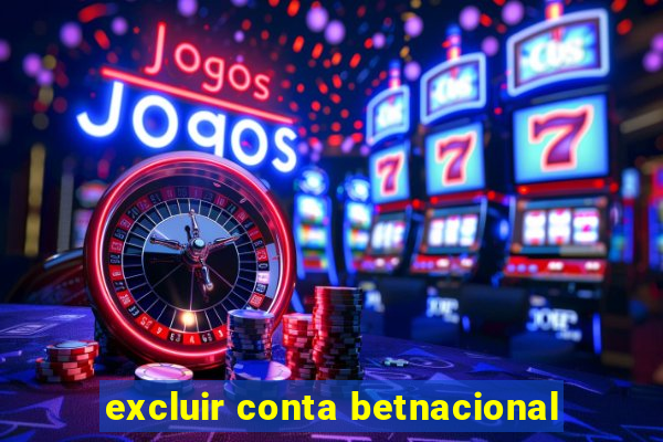 excluir conta betnacional