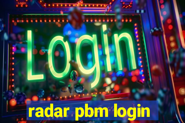 radar pbm login