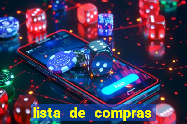 lista de compras para 2 pessoas