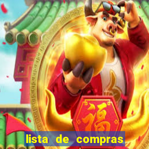 lista de compras para 2 pessoas