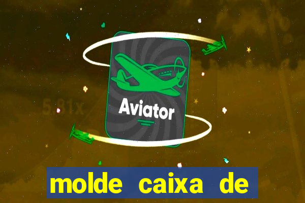 molde caixa de baralho png