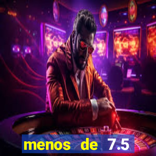 menos de 7.5 escanteios o que significa