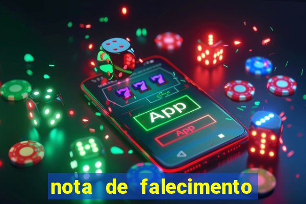 nota de falecimento a tribuna santos