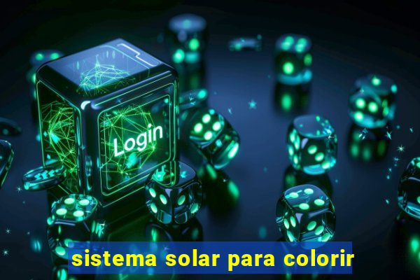 sistema solar para colorir