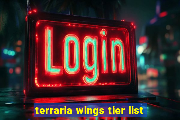 terraria wings tier list