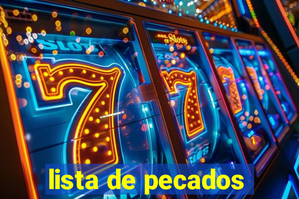lista de pecados