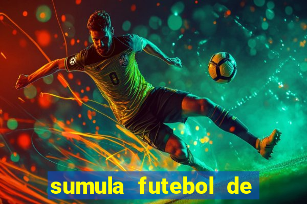 sumula futebol de campo word