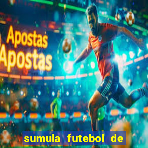 sumula futebol de campo word