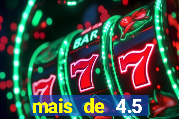 mais de 4.5 escanteios o que significa