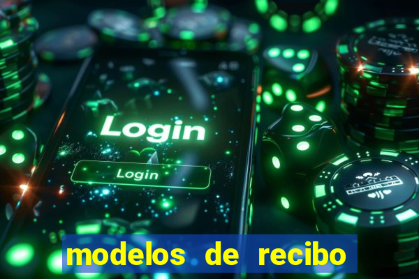 modelos de recibo de pagamento word