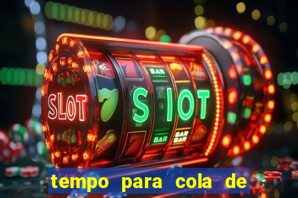 tempo para cola de cano secar
