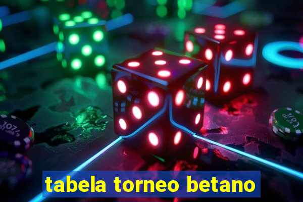 tabela torneo betano