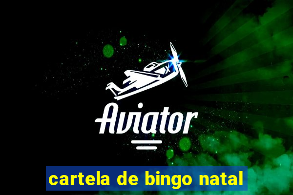 cartela de bingo natal