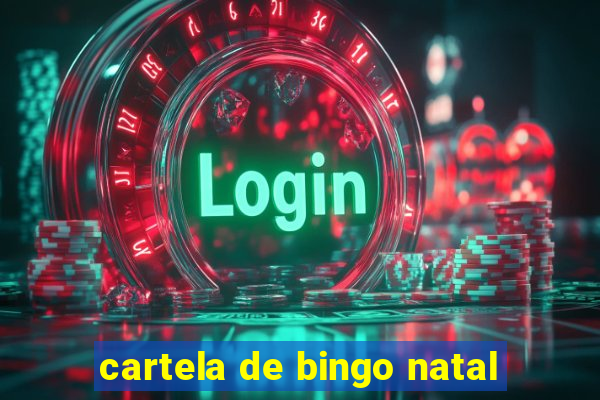 cartela de bingo natal