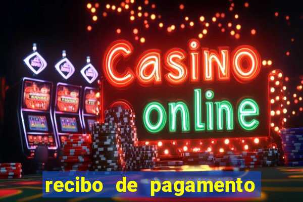 recibo de pagamento simples word