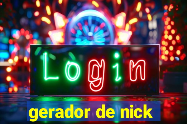gerador de nick
