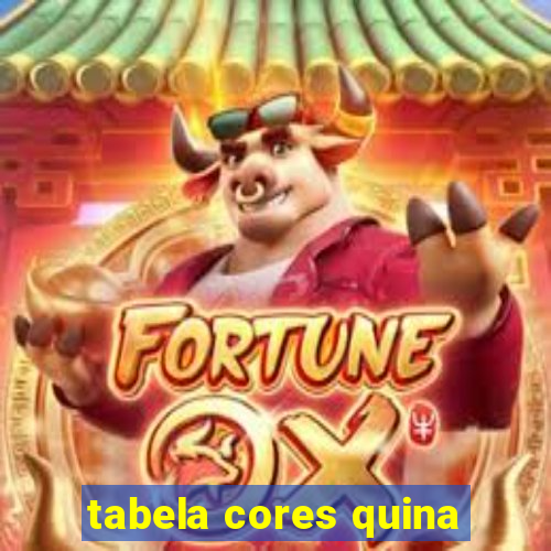 tabela cores quina