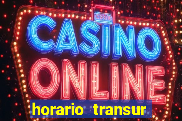 horario transur roleta santos dumont juiz de fora