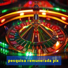 pesquisa remunerada pix