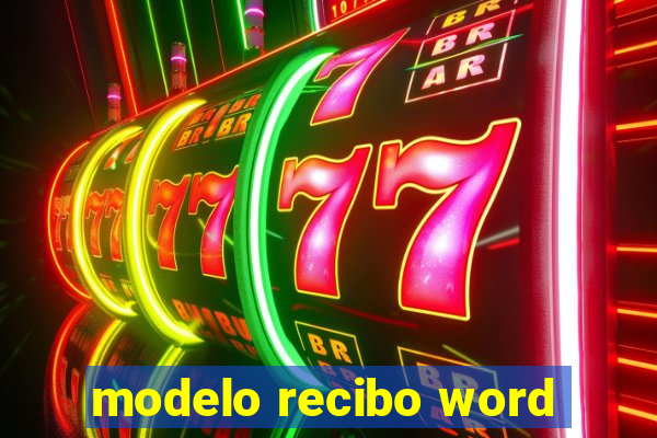 modelo recibo word