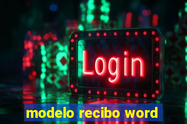 modelo recibo word