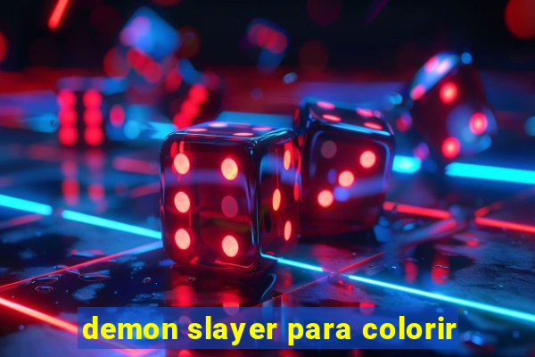 demon slayer para colorir