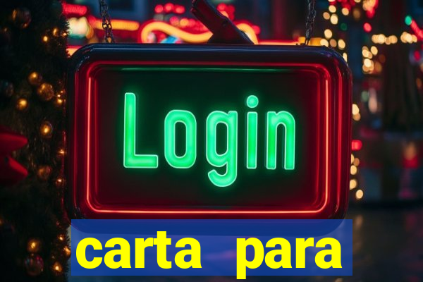 carta para encontrista homem