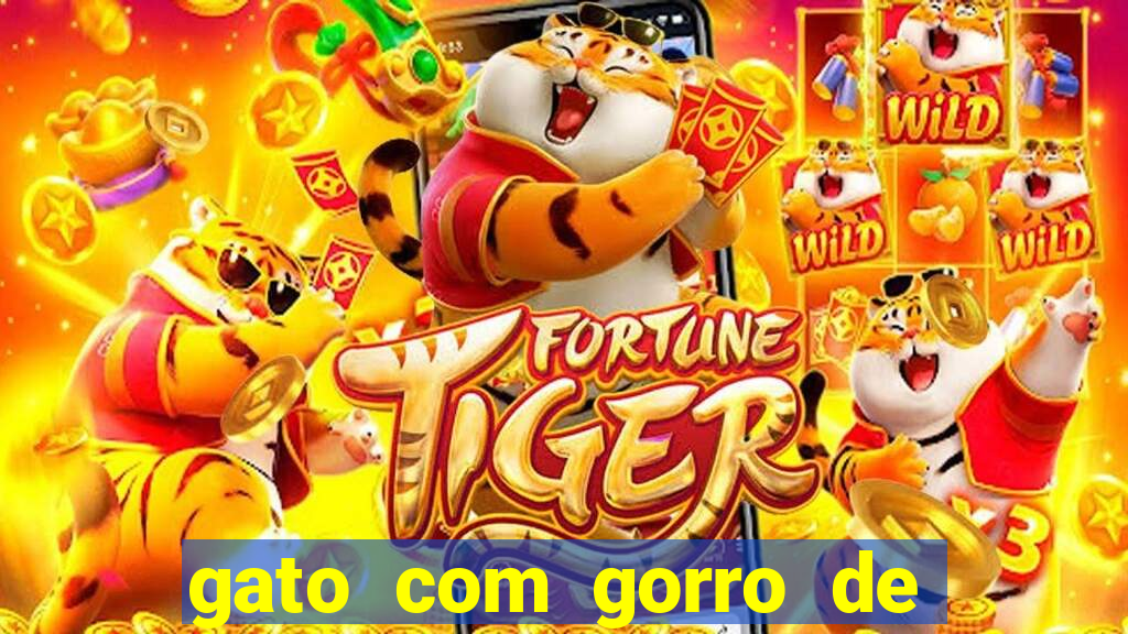 gato com gorro de natal meme