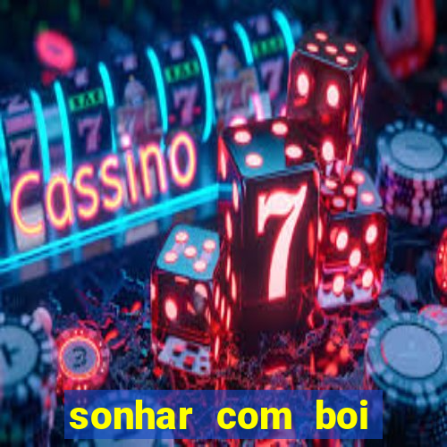 sonhar com boi jogo do bicho