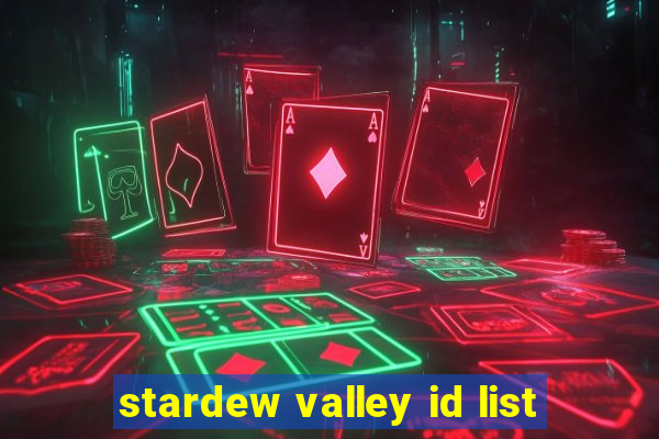 stardew valley id list