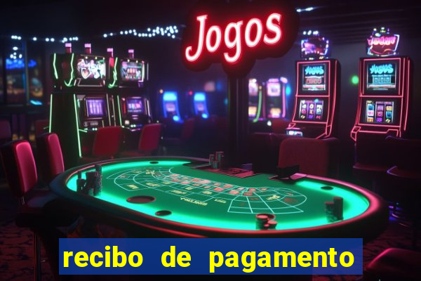 recibo de pagamento em word