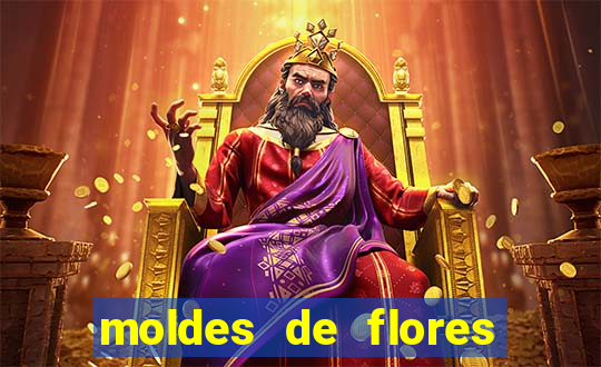 moldes de flores gigantes para imprimir
