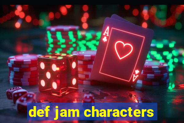 def jam characters