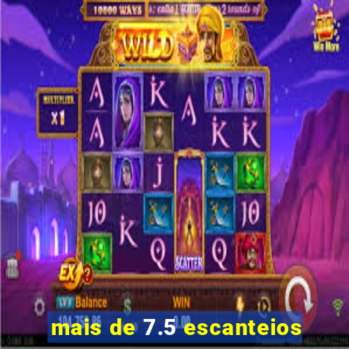 mais de 7.5 escanteios