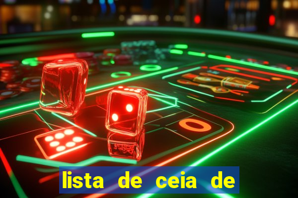 lista de ceia de natal completa