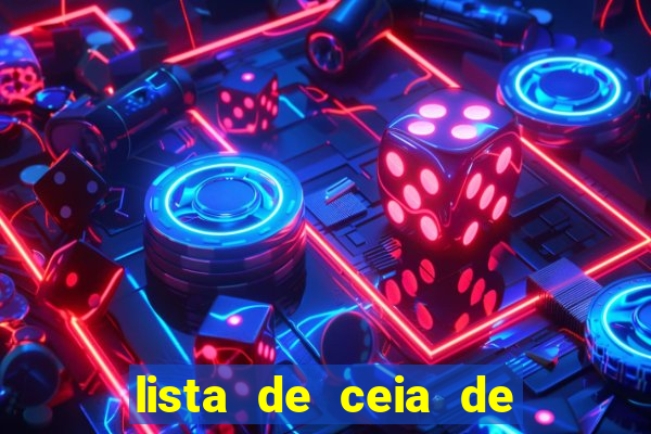 lista de ceia de natal completa