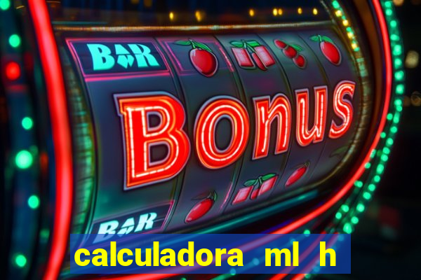 calculadora ml h para mcg kg min