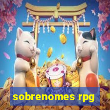 sobrenomes rpg