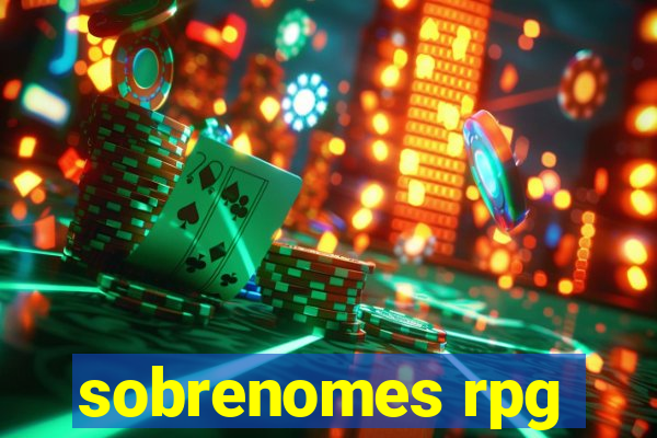 sobrenomes rpg
