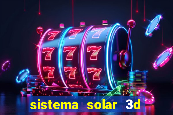 sistema solar 3d em movimento